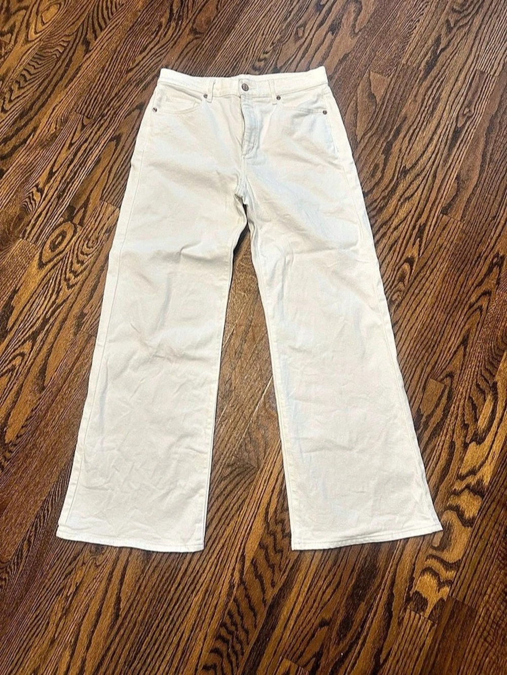 White Wide Leg Pants